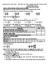 Đề kiểm tra chất lượng cuối năm môn Toán Lớp 7 - Năm học 2014-2015 - Phòng GD và ĐT Giao Thủy (Có đáp án)